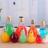 Buy cheap Light Bulb Shape Glass Beverage Bottle With Lid / Straws Customer Capacity from wholesalers
