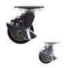 Buy cheap 200kg PU Swivel Side Brake 100mm Heavy Duty Casters Wheels from wholesalers