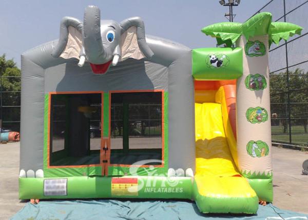 Buy cheap Outdoor commercial kids elephant inflatable bounce house with slide from Sino Inflatables from wholesalers
