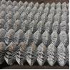 Buy cheap Mesh 120*120mm Commercial Chain Link Fence Silver Metal Panels Round Post from wholesalers