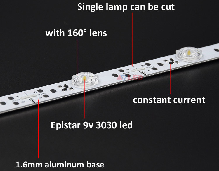 SMD 3030 Backlight LED Bar Strip Light 12V 24V For LED Stretch Ceiling Light Box Lighting