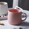 Buy cheap EU Takeaway Fast Food Blue Pink Colored Ceramic Mugs OEM from wholesalers