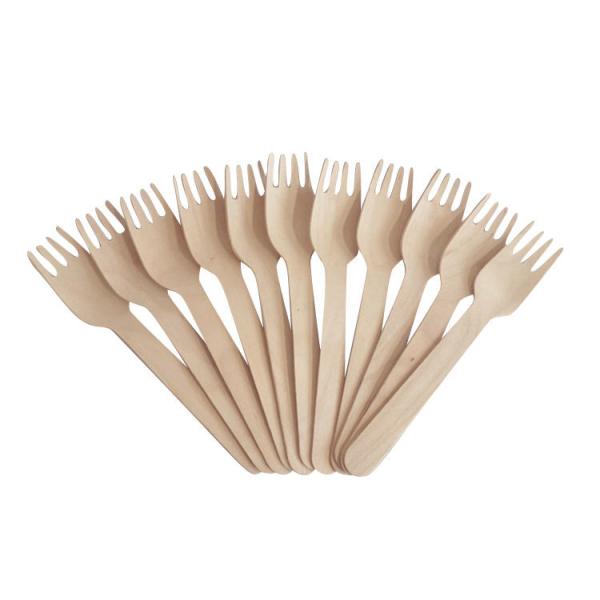 Buy cheap Durable 160mm Compostable Wooden Forks Environmental Friendly from wholesalers