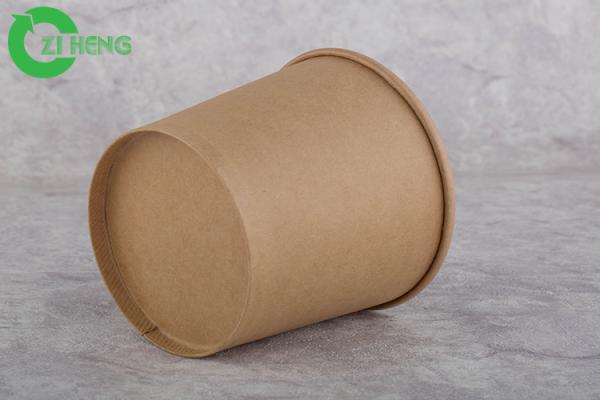 Buy cheap Hotel Disposable Soup Cups With Lids , 12 Oz Paper Cups For Ice Cream from wholesalers