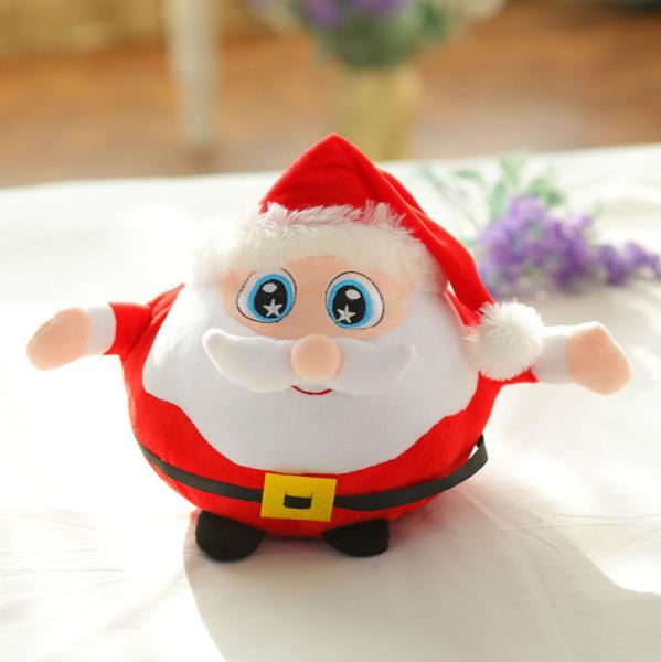 Buy cheap 20cm Small Cute Red Animated Plush Christmas Toys Santa Claus White Beard Pattern from wholesalers