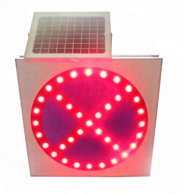 Buy cheap Square Flashing 600mm 12V Solar Powered Road Signs For Intersecion from wholesalers