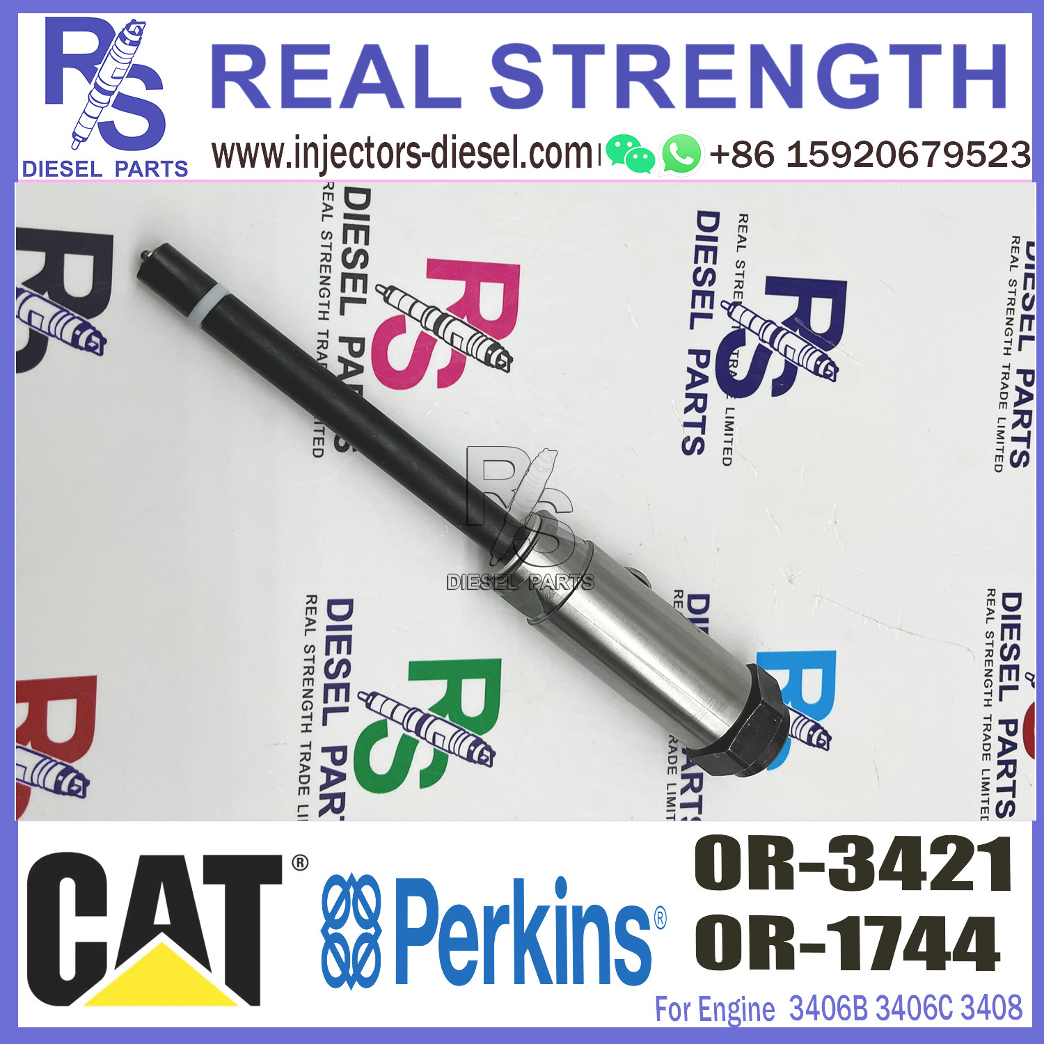 4W7017 Diesel Injector Nozzle 0R-1744 0R-3421 For Caterpillar 3406B 3406C 3408C