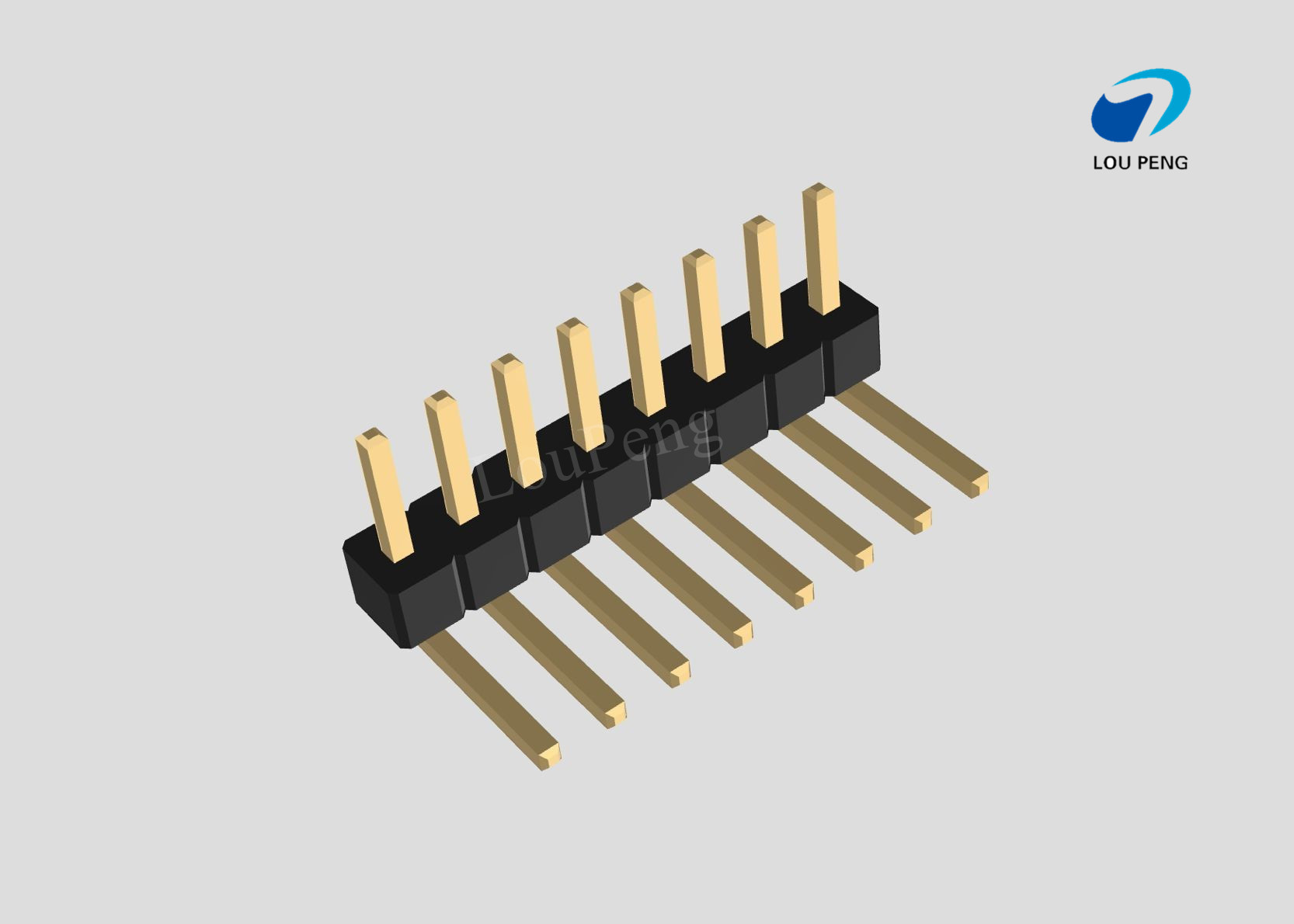 Pin Header 1x08pin 1.00mm pitch horizontal