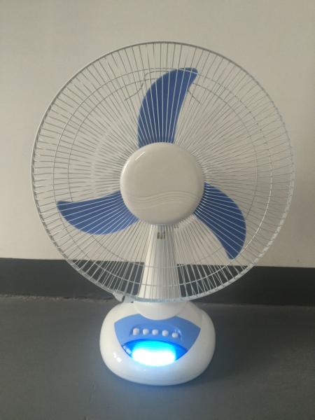 Buy cheap CE Certificate AC Table Fan 45W Blue Color 3 Level Control With 1250 RPM from wholesalers