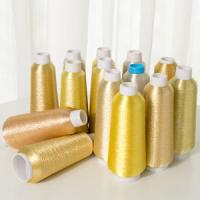 Buy cheap Metallic Luster 75D/2 6000M Polyester Embroidery Threads with high color fastness product