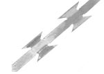 BTO-22 Galvanized Concertina Barbed Wire Razor Blade Wire Fencing