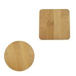 Bamboo Plant Saucer Blank Bamboo Coasters For 3.2 Inch Plant Pots Succulent