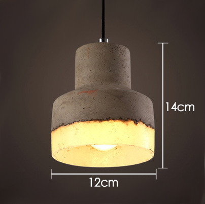 Industrial Style Retro Restaurant Bar Chandelier Clothing Shop Cafe Corridor Aisle Cement Lamp(WH-VP-242)