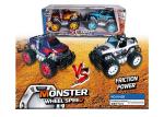 Kids 2 In 1 Friction Powered Toys Jeep Pickup Truck With Big Wheel Multicolor