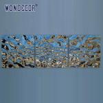 Indoor Metal Wall Art Sculpture Flowing Water Droplets Water Ripple Plate