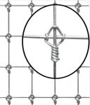 Dia 1.8mm -2.5mm Farm Wire Fence T Post Fixed Knot Deer Fence
