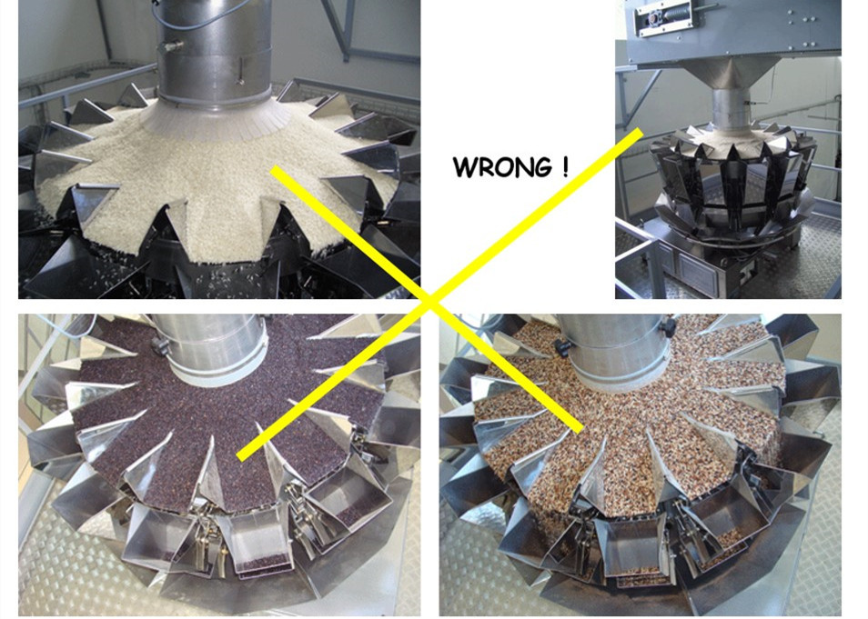 Multihead Weighing Machine Multihead Weigher for Rice Cereals Grains Waterproof Filling Machine