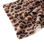 100% Polyester Super Soft Leopard Print Rabbit Fur Faux Fur Fabric for