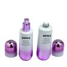 Buy cheap 50g 30ml 50ml 100ml 120ml Electroplated White To Purple Gradient U-shaped Glass Bottle Set Cosmetic Packaging from wholesalers