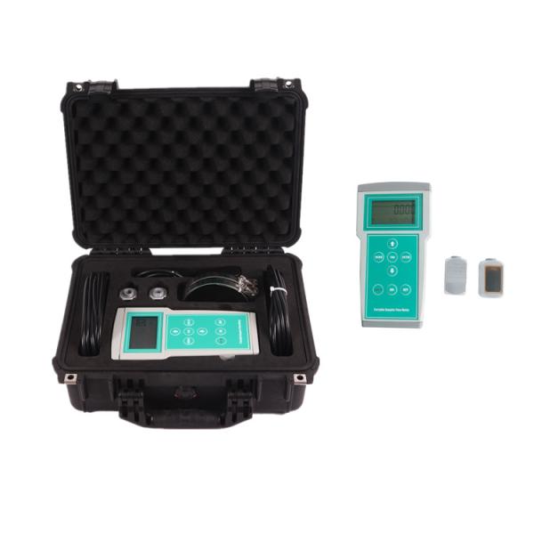Dn40 Pipe Size Rechargeable Battery Handheld Ultrasonic Flow Meter For Chemical