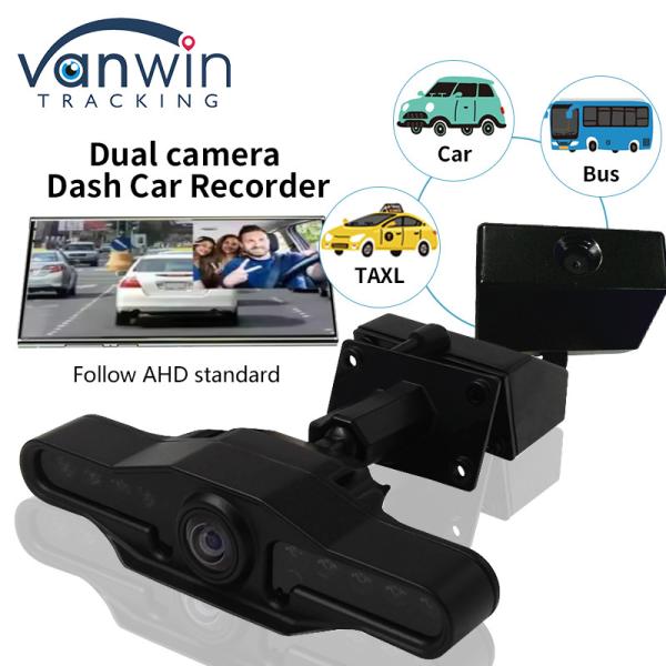 2 Cameras Lens 2.9 Inch AHD Dash Cam Recorder With Super Wide Angle Dual Lens