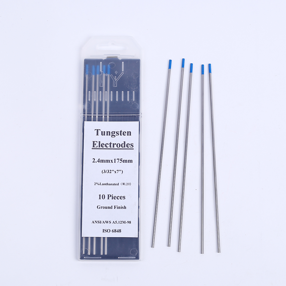 Bar Customized Support 10-Pack Blue TIG Welding Tungsten Electrodes 2% Lanthanated WL20