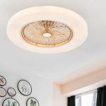 APP Control Ceiling Fans Light LED Dimming 110V 220V ceiling fan with lights