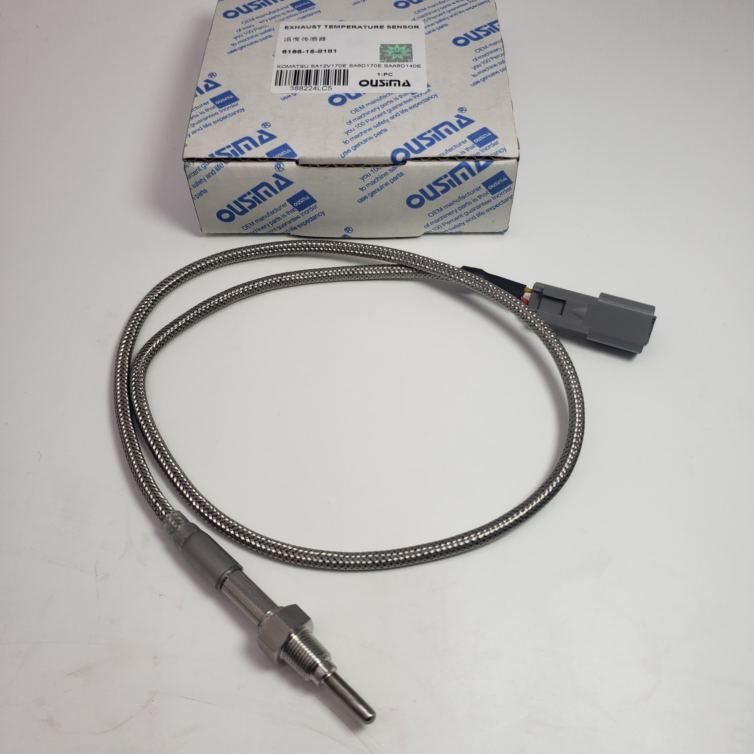 Exhaust Temperature Sensor 6166-15-8181 For KOMATSU SA6D170E SAA6D140E