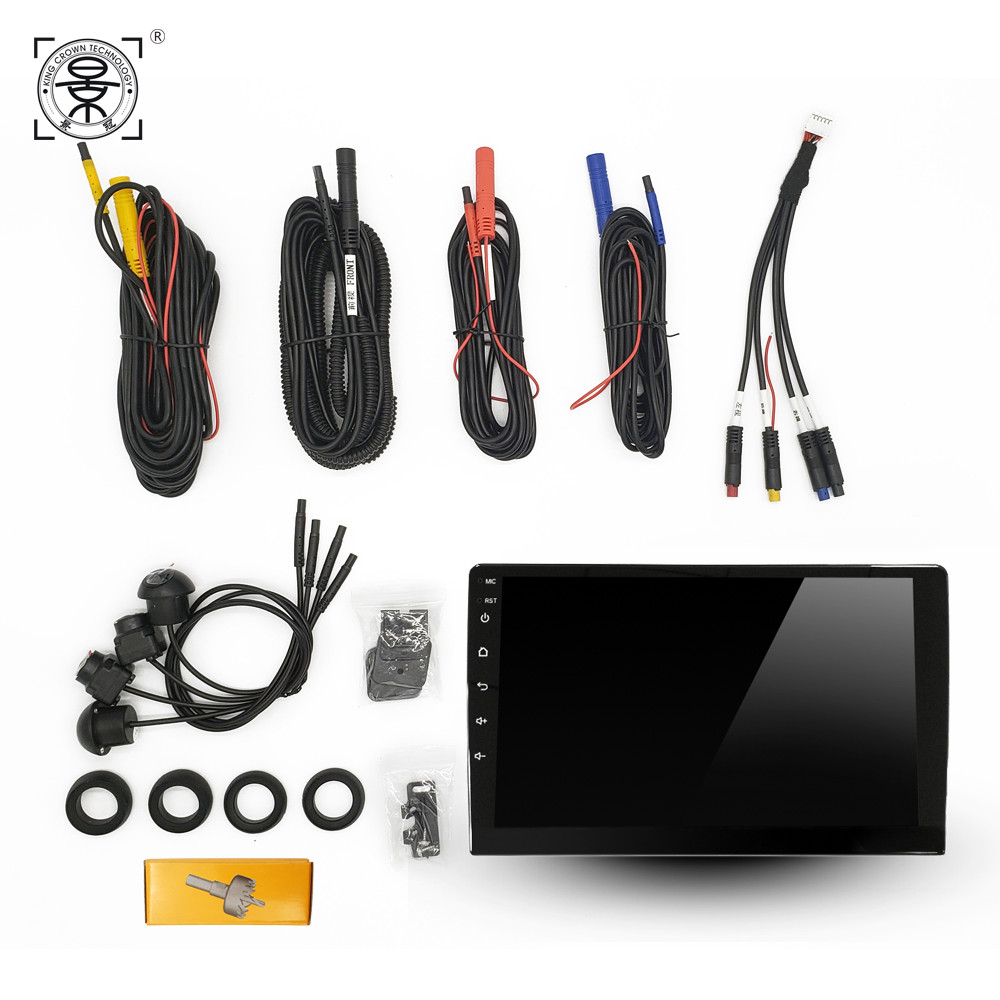 3D 360deg Surround View Monitoring System IP67 Car HD DVR 1920x1080P