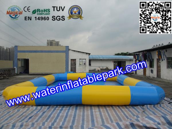 Buy cheap Square Inflatable Water Pool / Strong PVC Tarpaulin Inflatable Pool For Kids from wholesalers