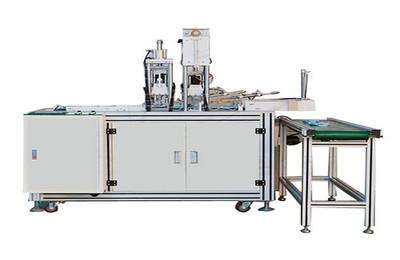Buy cheap 220V Non Woven Face Mask Making Machine Adopts PLC Touch Screen Control from wholesalers
