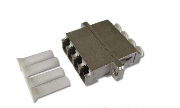 Buy cheap High Return Loss ROHS LC Quad Fiber Optic Adapter from wholesalers
