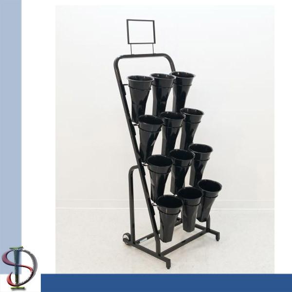 Buy cheap bucket flower display rack / flower metal display rack / POP display stand from wholesalers