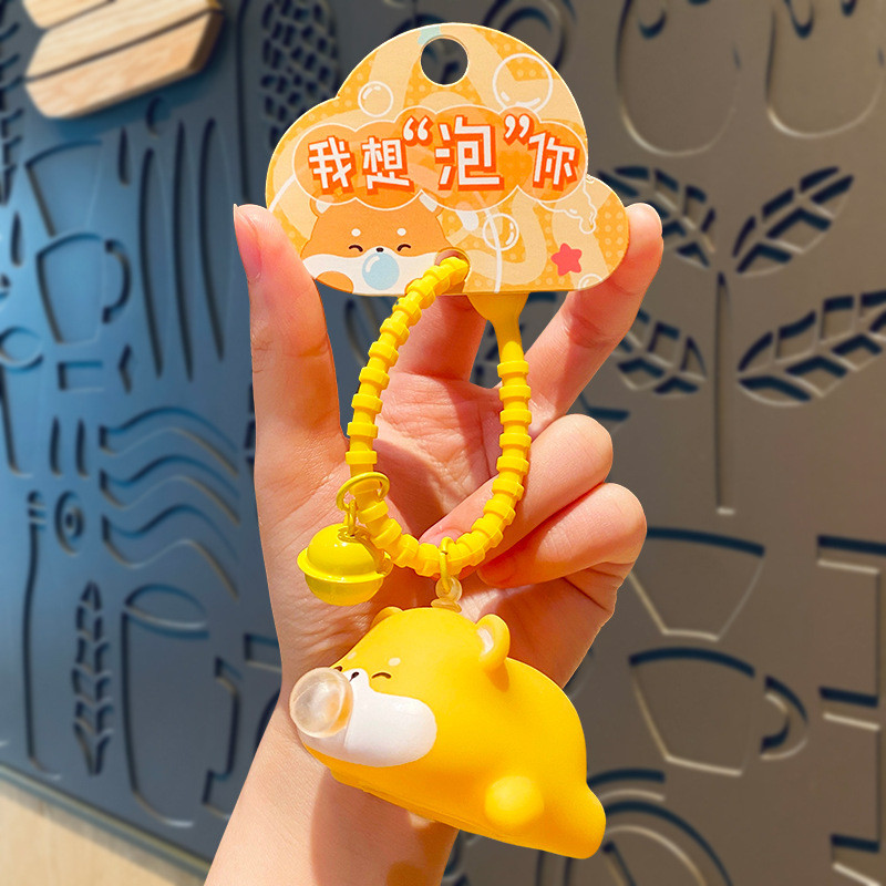 Vibrant Silicone Cartoon Keychain Tastless Tags for Personal and Office Goodie Bag Stuffer