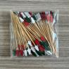 Buy cheap Cocktail skewers with looped knot biodegradable bamboo cocktail picks disposable knotted bamboo picks from wholesalers