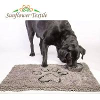 Buy cheap Customized Size Non-Slip Or TPR Dog Pet Chenille Dog Mat Travel Breathable product