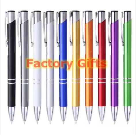 Buy cheap Push Action Aluminum Ballpoint Pen Laser Engraved Novelty Metal Ballpoint Pen from wholesalers