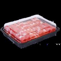Buy cheap Food Grade Disposable Meat Plastic Tray 500g Blister Customizable With Lid product
