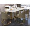 Buy cheap Restaurant Luxury Marble Dining Table , Durable Dining Table from wholesalers
