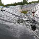 Onsite Inspection HDPE Geomembrane Pond Liner Membrane Waterproof Film Sheet 0