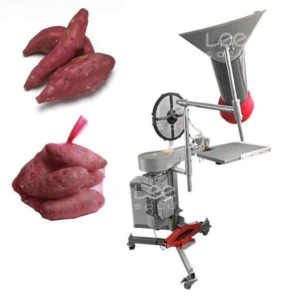 Semi Automatic Citrus Net Bag Packaging Machine Sweet Potato Orange Mesh Bag