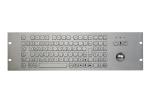PS2 19U Stainless Steel Industrial Keyboard 400DPI IP65 Static
