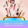 Buy cheap Portable 2pcs Holographic Makeup Bags With Gold Zipper from wholesalers