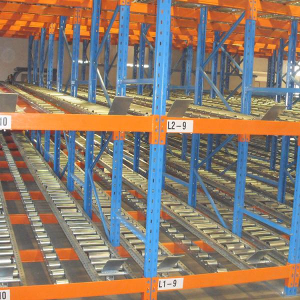 Buy cheap Industrial Cold Storage Carton Flow Shelving Roller Conveyor System For Warehouse from wholesalers