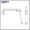 Buy cheap Drop Down Double Door Selector Door Accessories Steel Nickel Plated from wholesalers