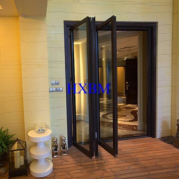 Buy cheap European Style double glazed Aluminum Folding Doors For Building Contractors from wholesalers