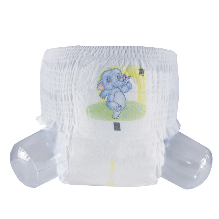 Big Elastic Waistband Pull Up Overnight Diapers Green ADL Organic Disposable Nappies