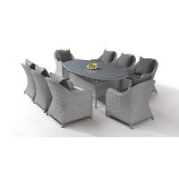 Buy cheap UV Resistant 8 Seater Stackable Outdoor Table Chairs For Hotel product