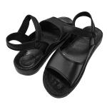 Cleanroom ESD Antistatic Black PU Leather Sandals