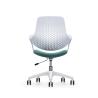 Buy cheap OFFICE CHAIR White Plastic Movable Computer Desk Chair for Modern Commercial Furniture from wholesalers